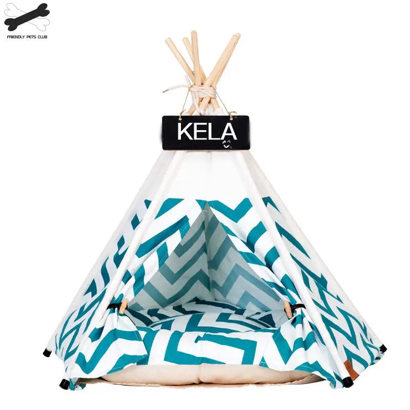 The AeroTeepee™ Pet Tent House with Thick Cushion for Dogs & Cats