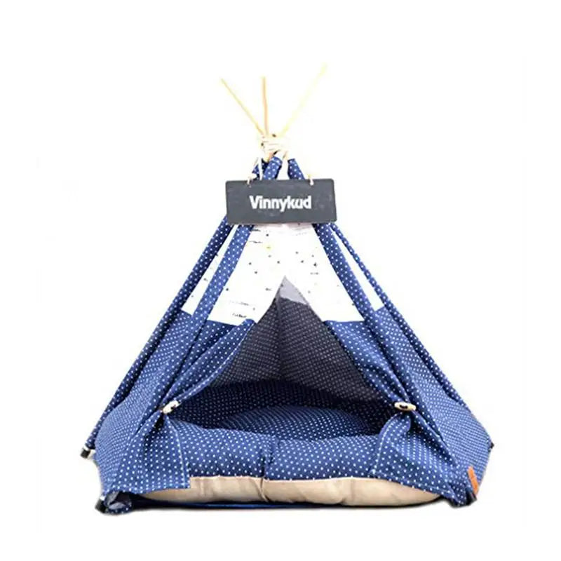 The AeroTeepee™ Pet Tent House with Thick Cushion for Dogs & Cats