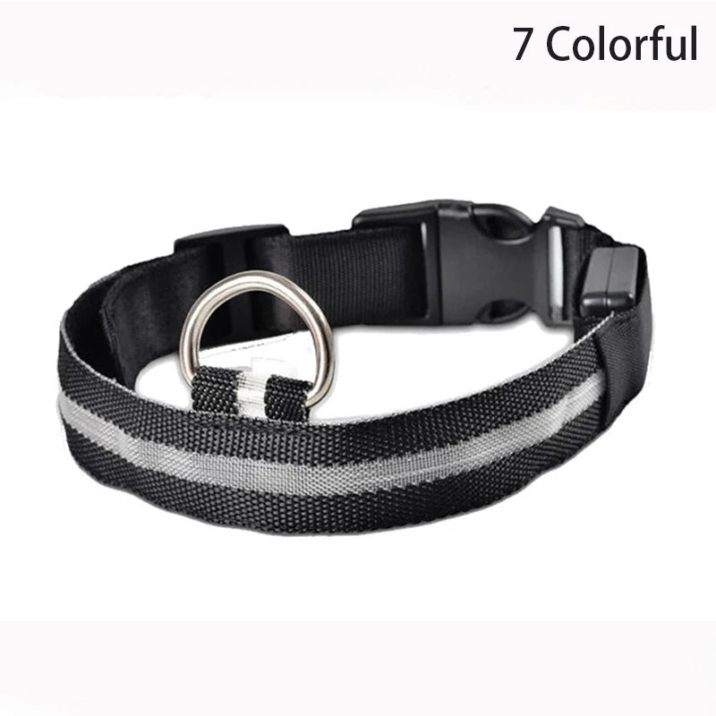 The AeroLeopardGlow™ Leopard LED Dog Collar — Luminous Night Safety Collar for Dogs