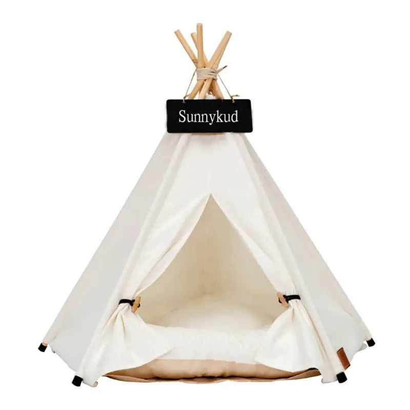 The AeroTeepee™ Pet Tent House with Thick Cushion for Dogs & Cats