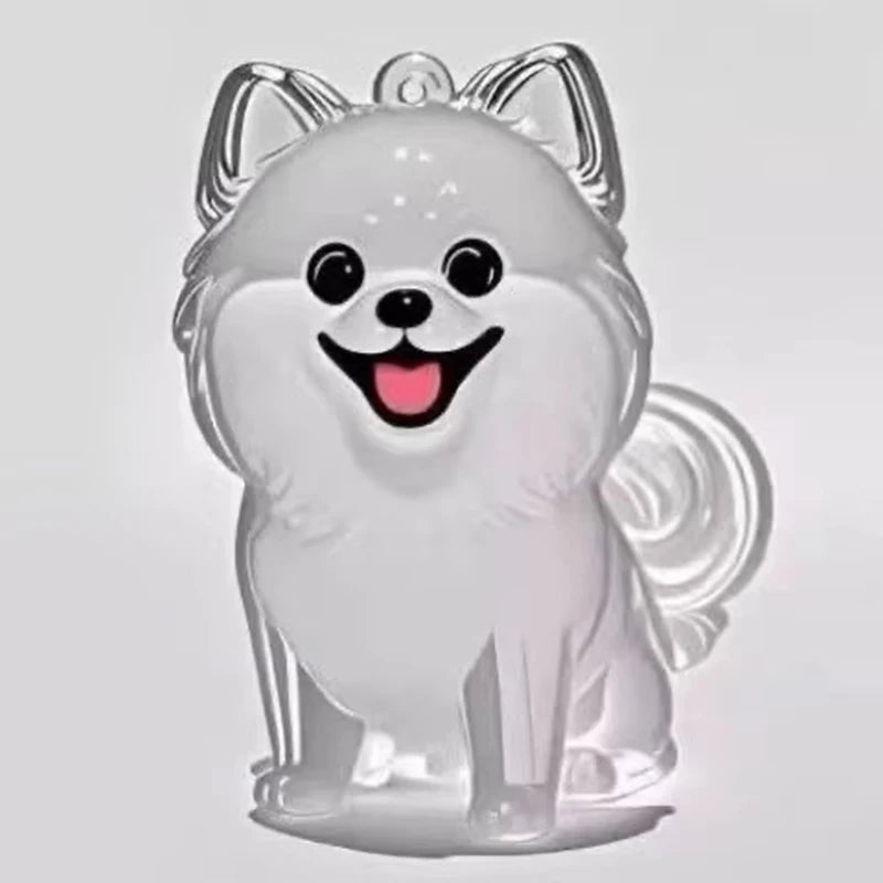 The PawVault™ Dog Hair Keepsake Clear Capsule Pendant — Pet Memorial Keychain