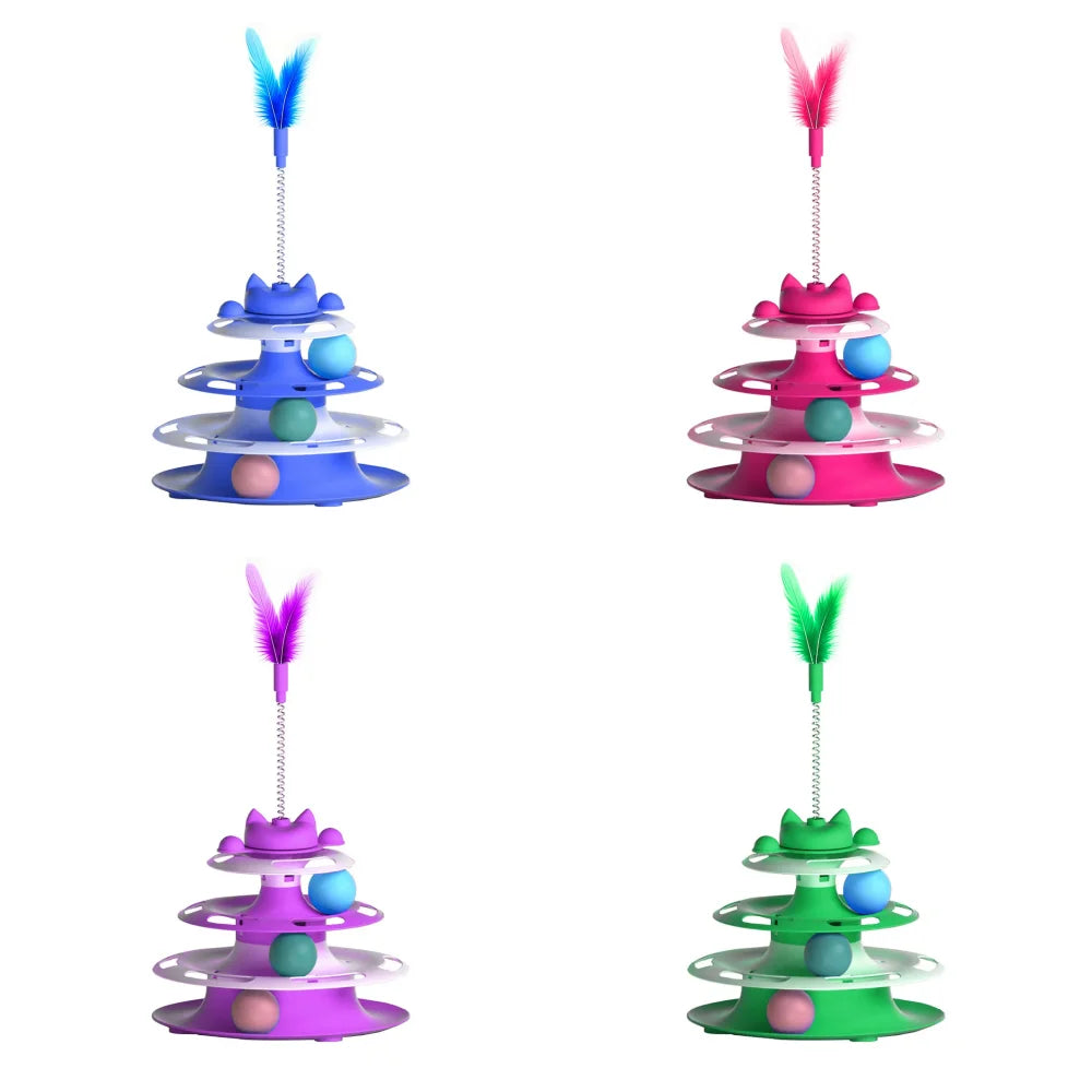 The AeroSpin™ Cat Turntable Ball Toy