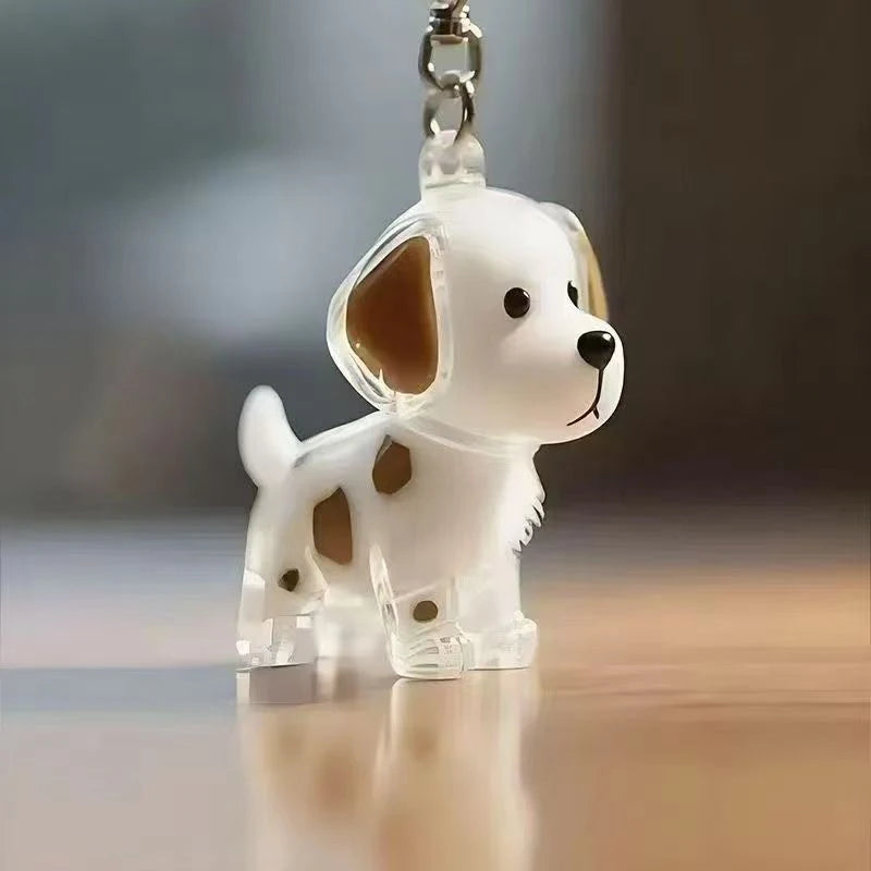 The PawVault™ Dog Hair Keepsake Clear Capsule Pendant — Pet Memorial Keychain