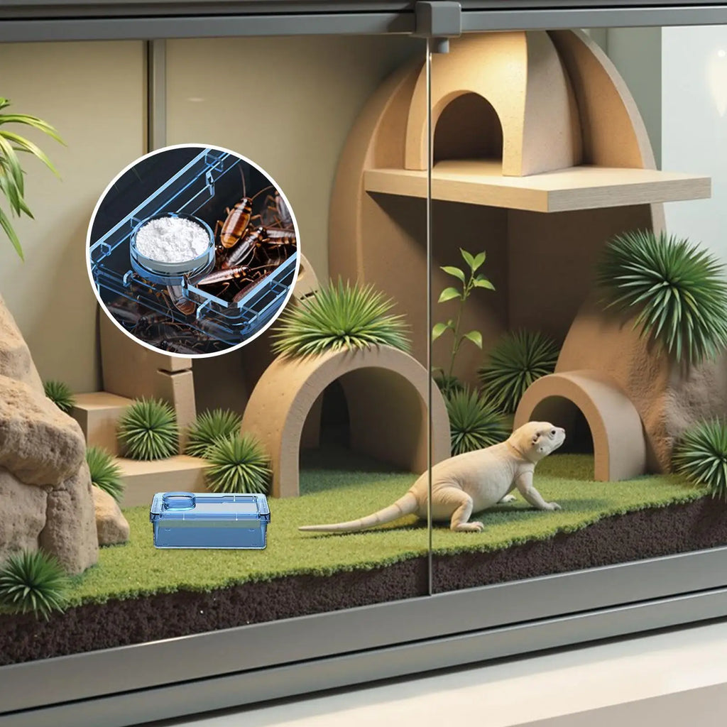 The AeroFeed™ Anti-Escape Reptile Feeding Bowl | Lizards, Geckos & More