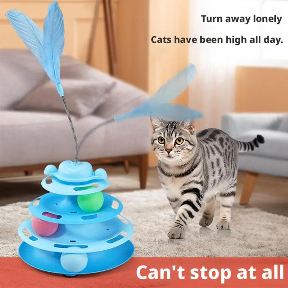 The AeroTrack™ 4-Layer Interactive Cat Toy