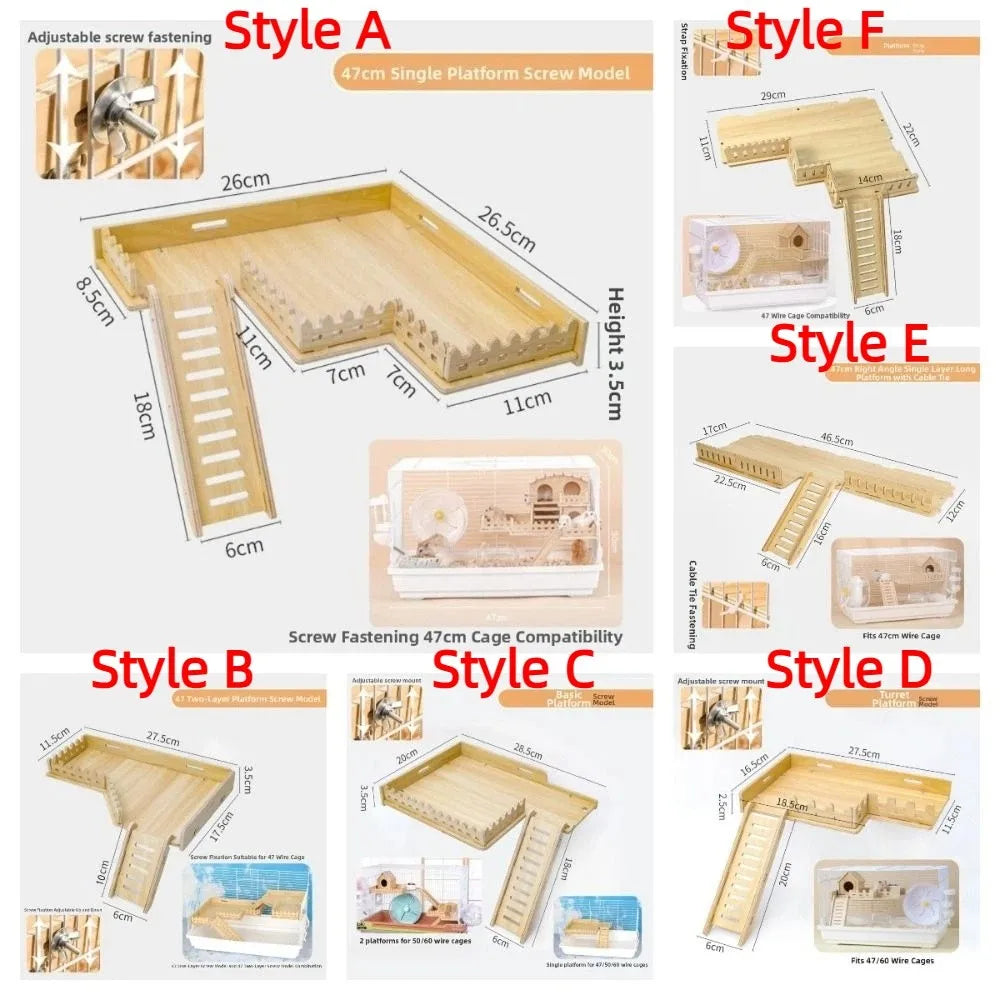 The AeroClimb™ Wooden Hamster Climbing Platform | 6 Styles