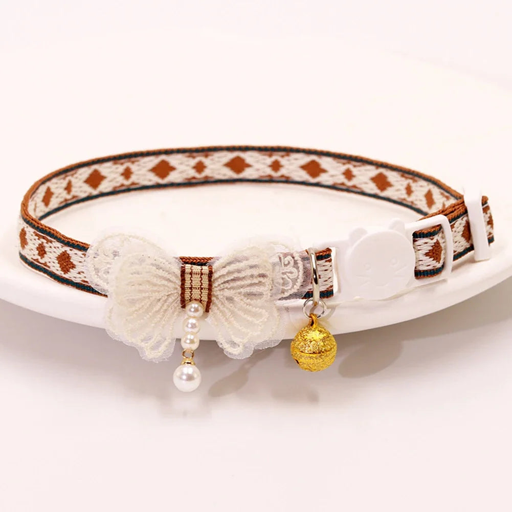 The AeroBell™ Handcrafted Cat Collar with Bell