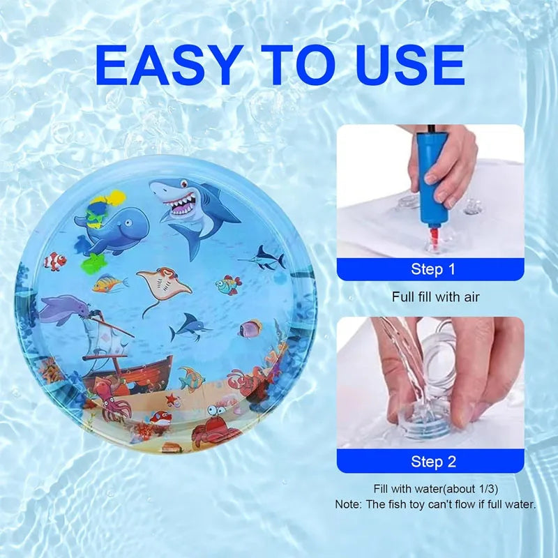 The AeroSplash™ Sea Ocean Sensory Water Cooling Mat | Cats & Dogs
