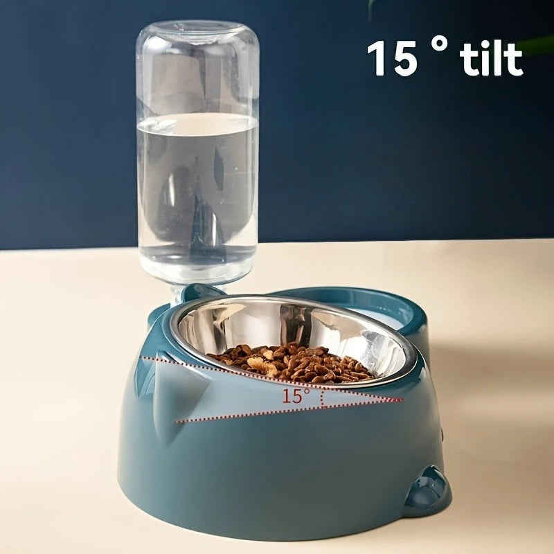 The AeroFlow™ Gravity Pet Water Dispenser — Integrated Feeding System for Cats & Dogs