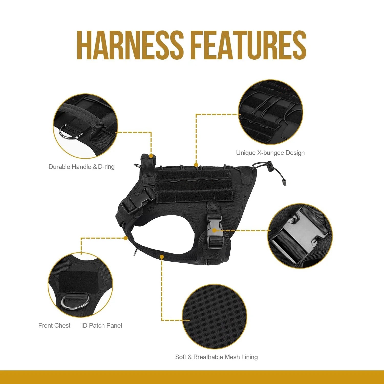 The AeroTac™ Tactical Dog Harness Vest