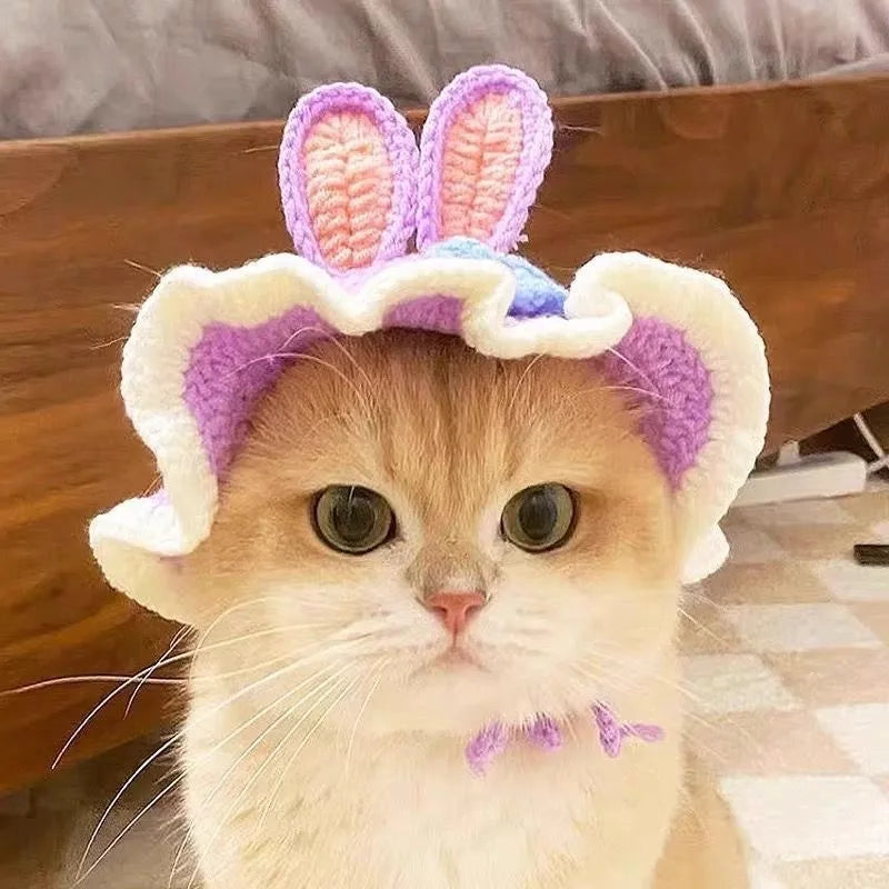 The AeroKnit™ Handmade Cat Hat & Scarf Cosplay Set