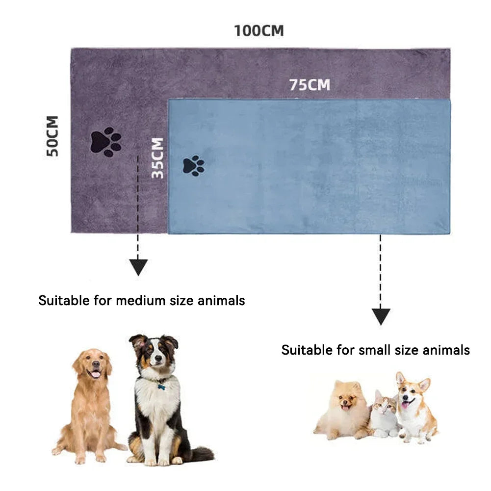 The AeroDry™ Microfiber Pet Bath Towel