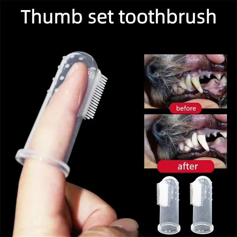 The AeroBrush™ Silicone Finger Toothbrush for Dogs & Cats