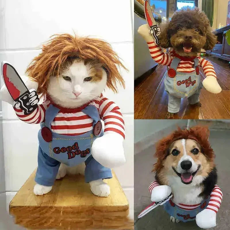The AeroHalloween™ 3-Piece Pet Transformation Costume — Halloween Dagger Dress for Dogs & Cats