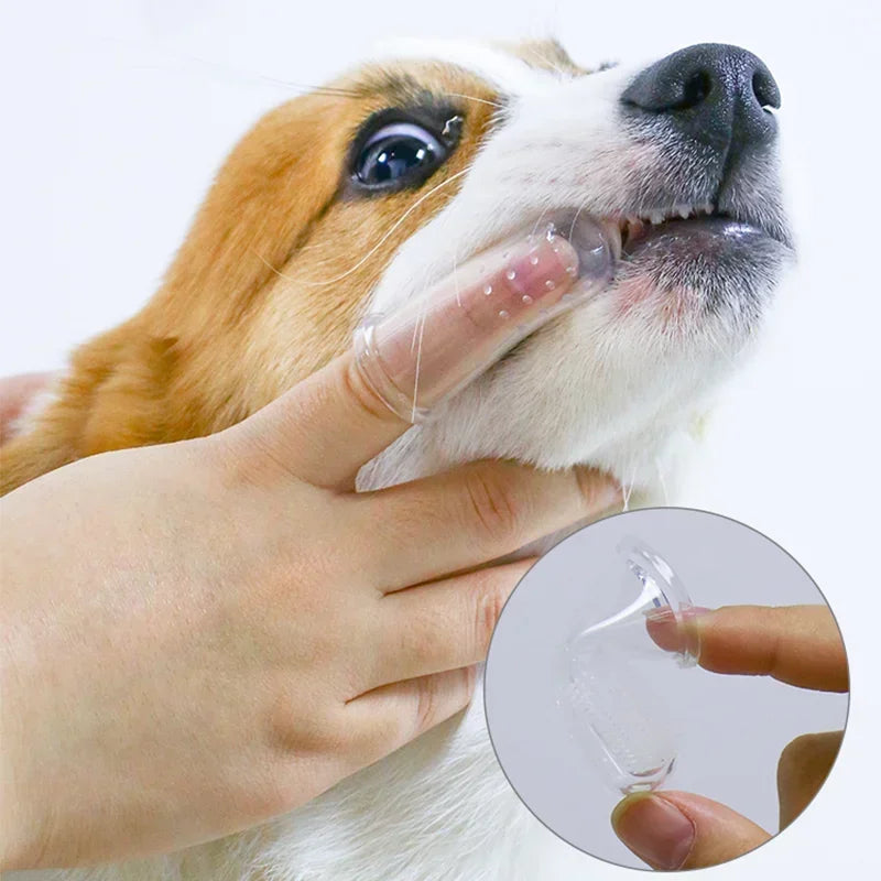 The AeroBrush™ Silicone Finger Toothbrush for Dogs & Cats