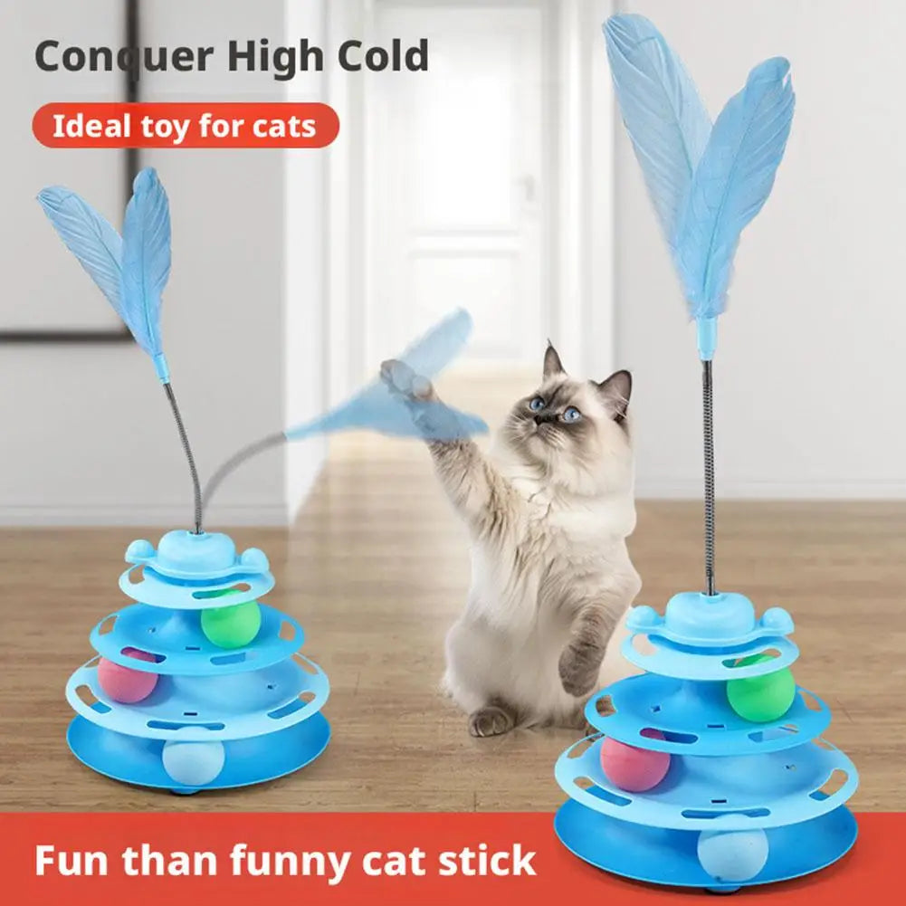 The AeroTrack™ 4-Layer Interactive Cat Toy