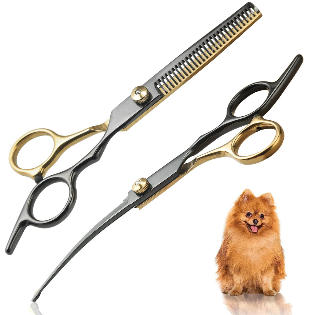 The AeroTrim™ Professional Pet Grooming Scissors — Stainless Steel Hair Shears