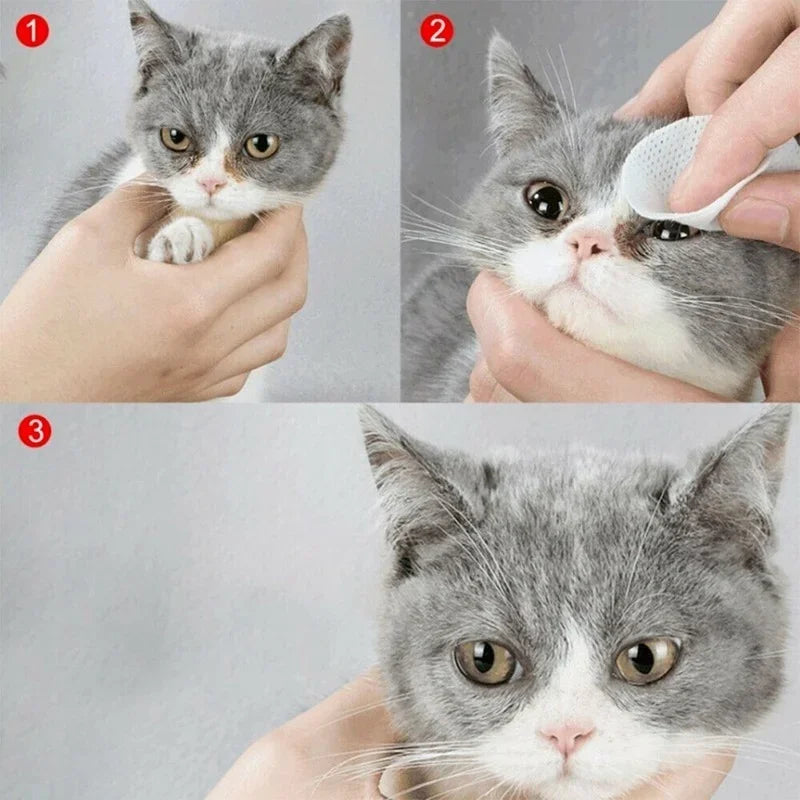The AeroWipe™ 130-Count Pet Eye & Ear Cleaning Wipes