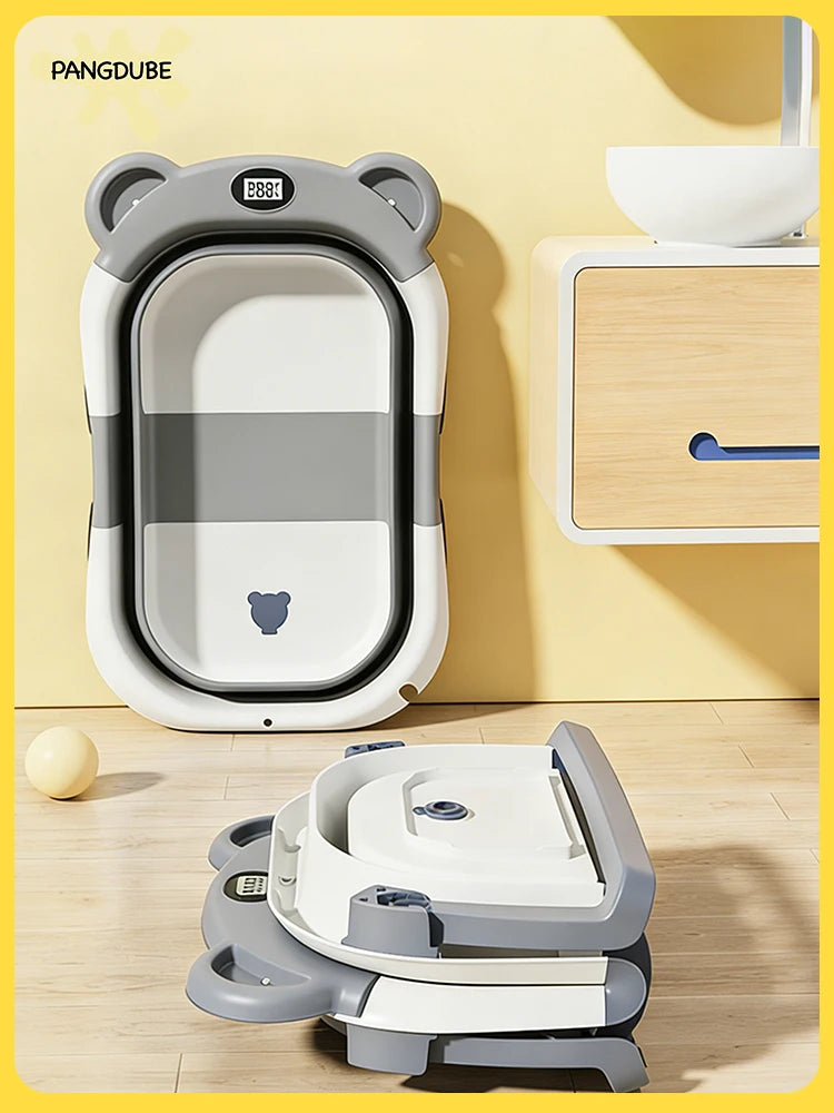 The AeroBath™ Foldable Pet Bathtub with Real-Time Temp Sensor & Bath Mat