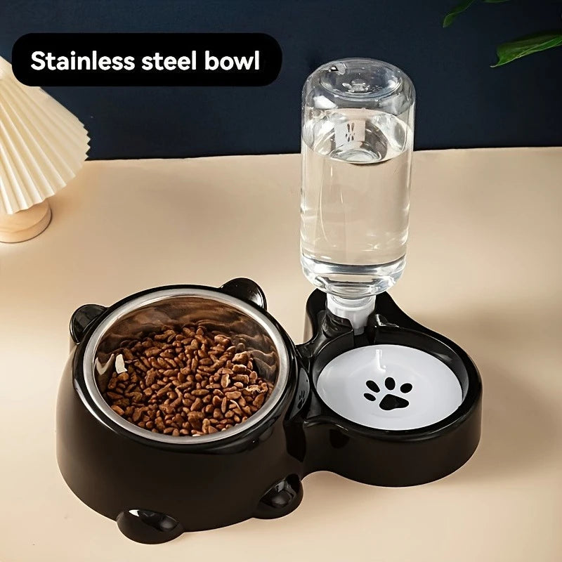 The AeroFlow™ Gravity Pet Water Dispenser — Integrated Feeding System for Cats & Dogs