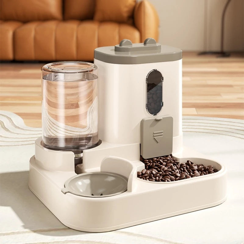 The AeroFeast™ Gravity-Powered Automatic Pet Feeder & Water Dispenser