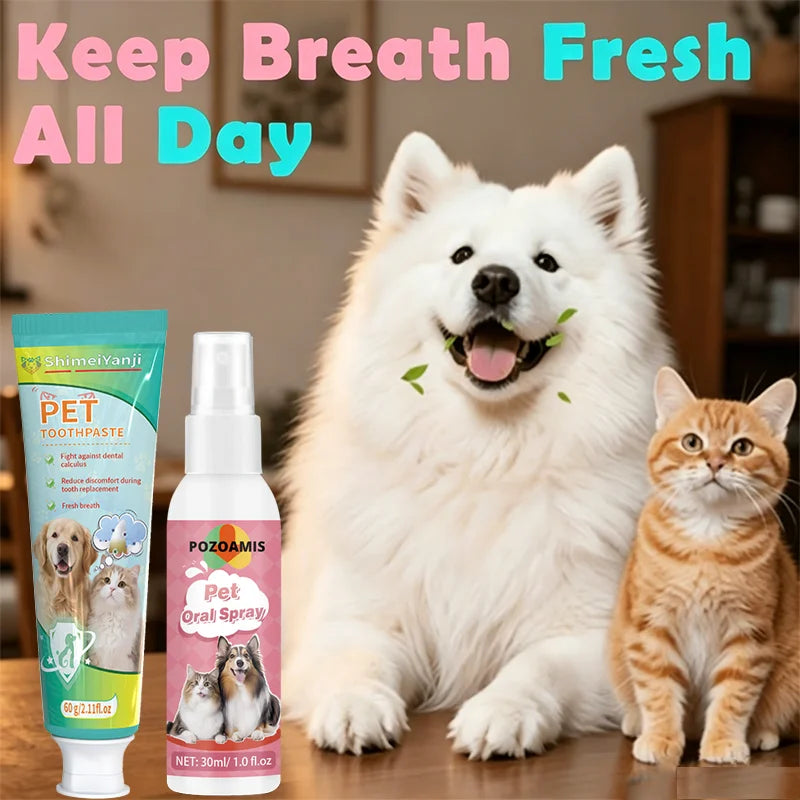 The AeroFresh™ Pet Toothpaste & Oral Spray