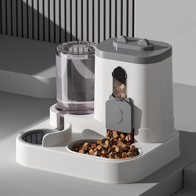 The AeroFeast™ Gravity-Powered Automatic Pet Feeder & Water Dispenser