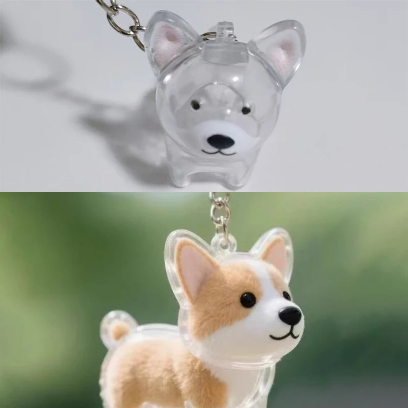 The PawVault™ Dog Hair Keepsake Clear Capsule Pendant — Pet Memorial Keychain
