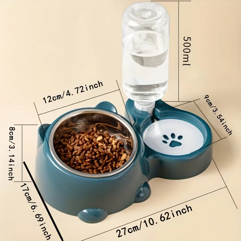 The AeroFlow™ Gravity Pet Water Dispenser — Integrated Feeding System for Cats & Dogs