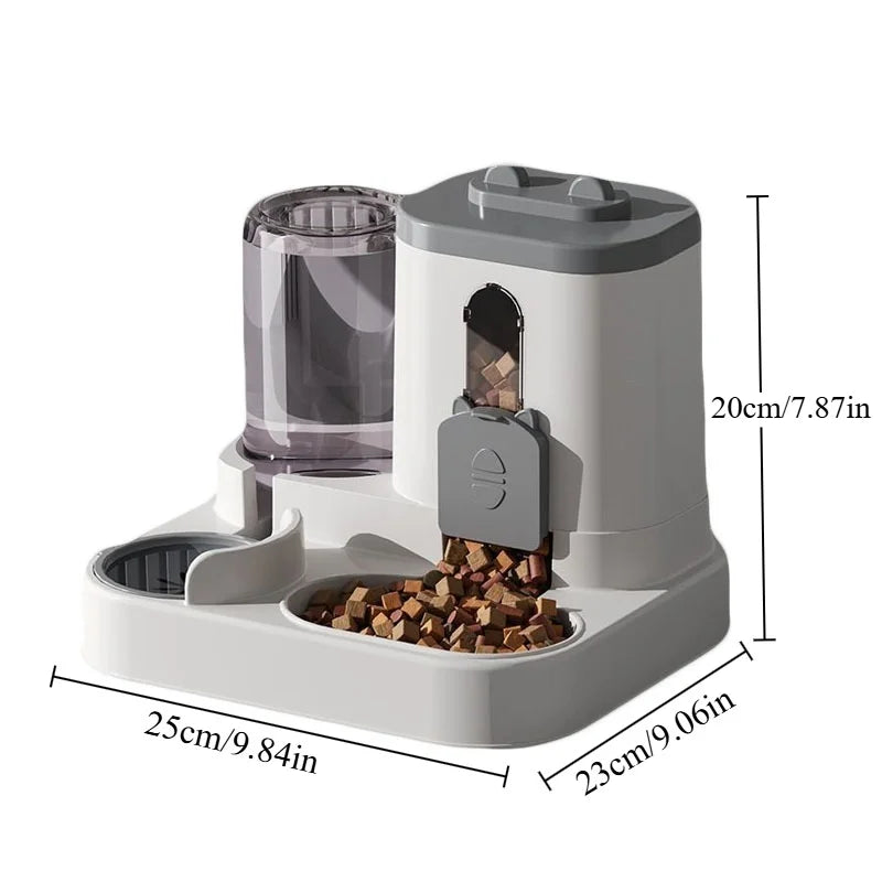 The AeroFeast™ Gravity-Powered Automatic Pet Feeder & Water Dispenser