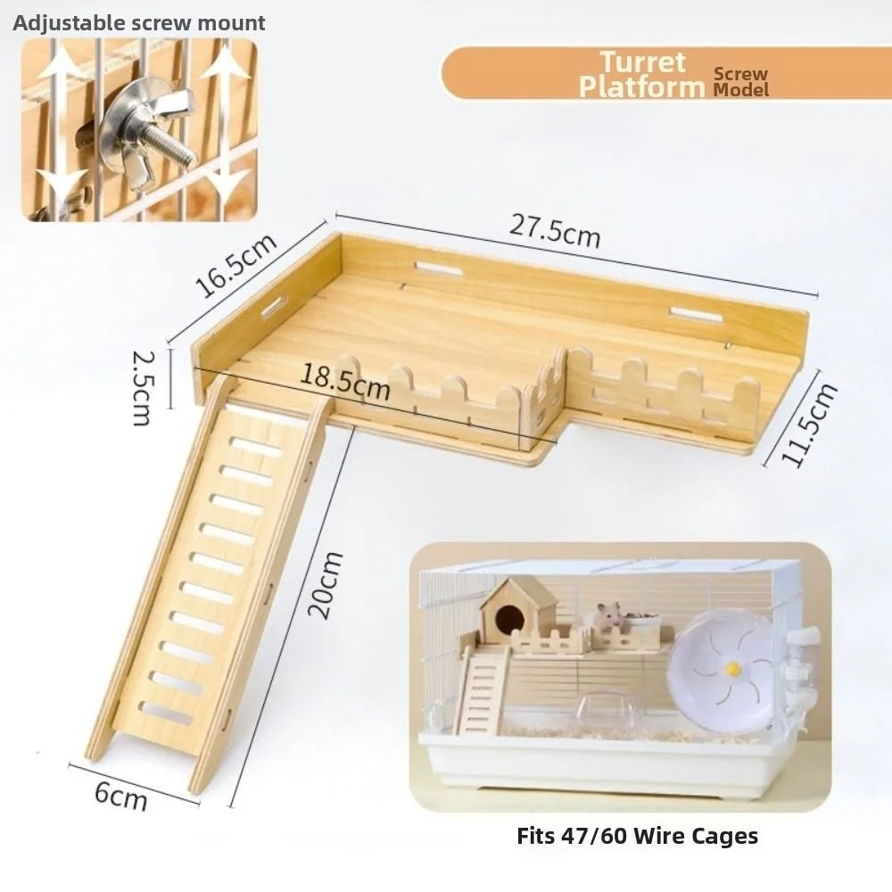 The AeroClimb™ Wooden Hamster Climbing Platform | 6 Styles