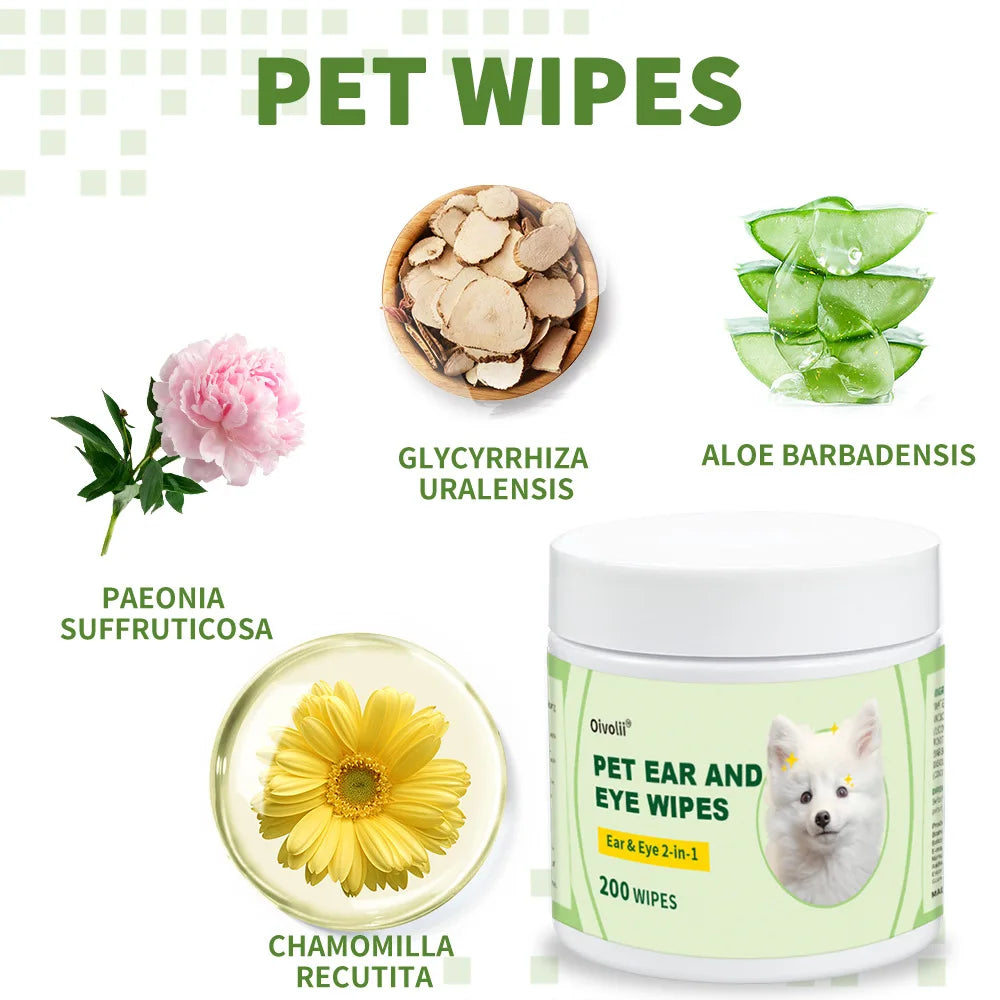 The AeroClean™ Pet Ear Wipes — Gentle Daily Ear Care for Dogs & Cats