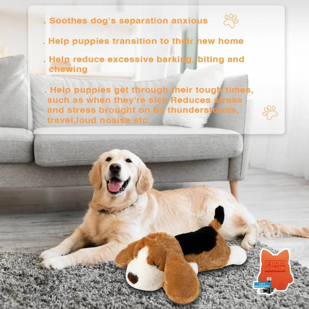 The AeroCalm™ Heartbeat Comfort Plush Dog Toy | Anxiety & Separation Relief