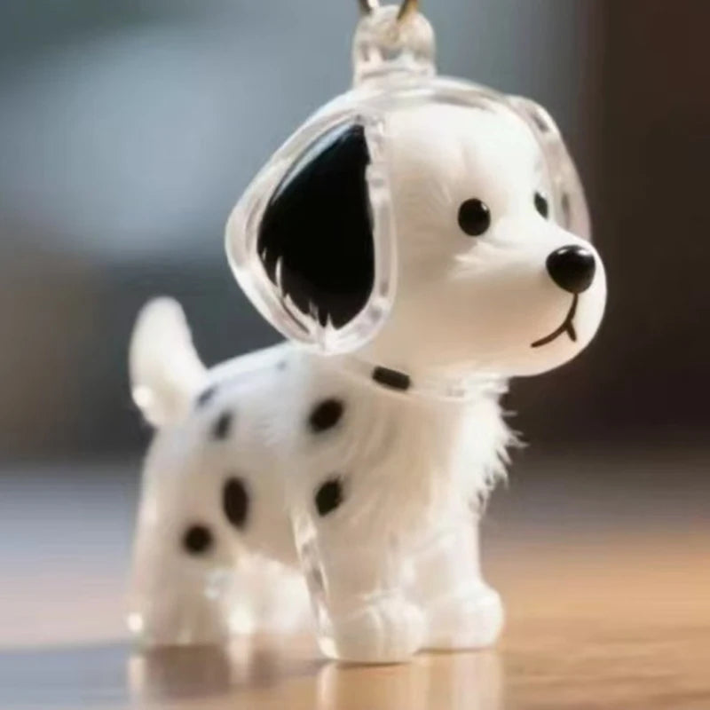 The PawVault™ Dog Hair Keepsake Clear Capsule Pendant — Pet Memorial Keychain