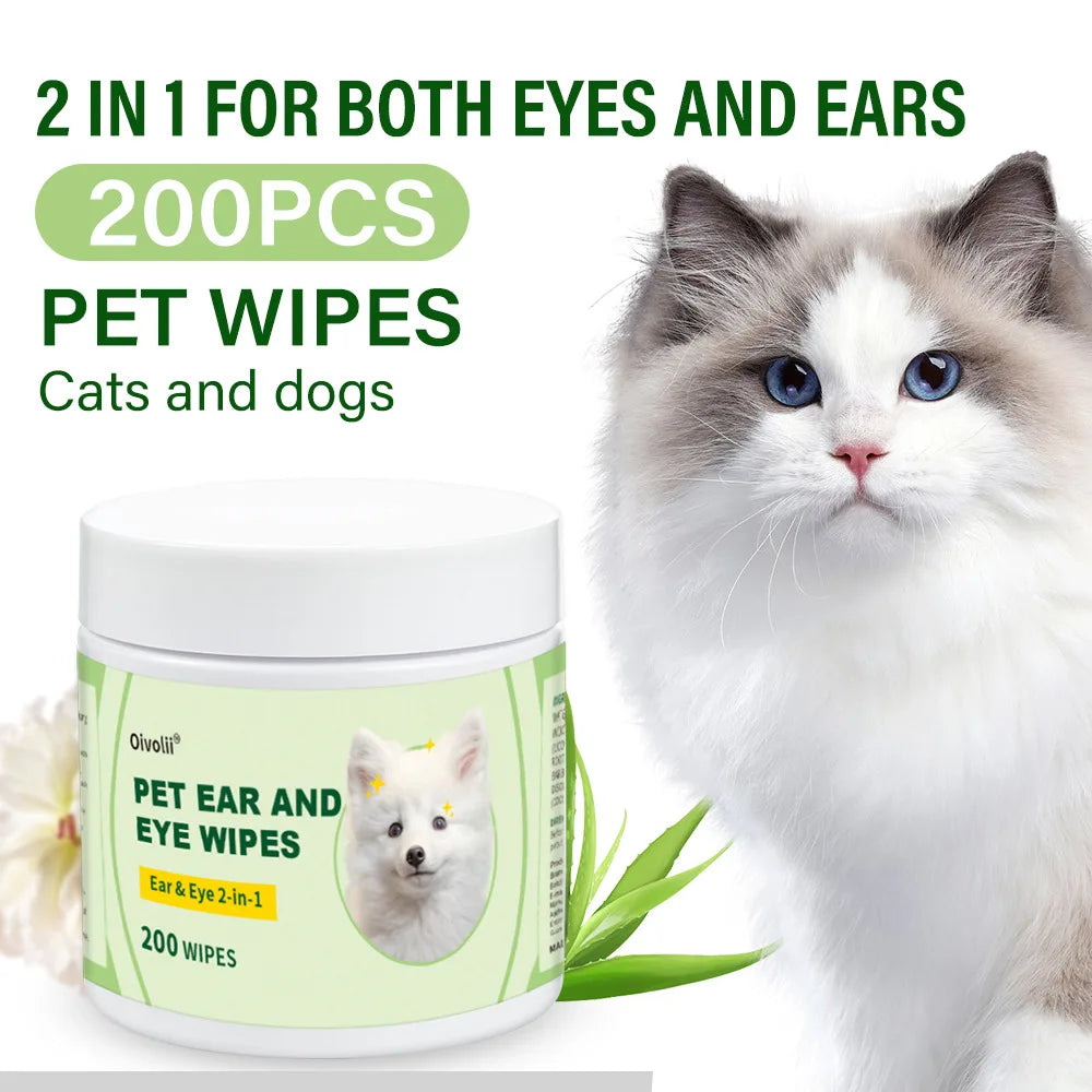 The AeroClean™ Pet Ear Wipes — Gentle Daily Ear Care for Dogs & Cats