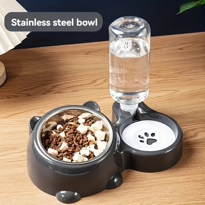 The AeroFlow™ Gravity Pet Water Dispenser — Integrated Feeding System for Cats & Dogs