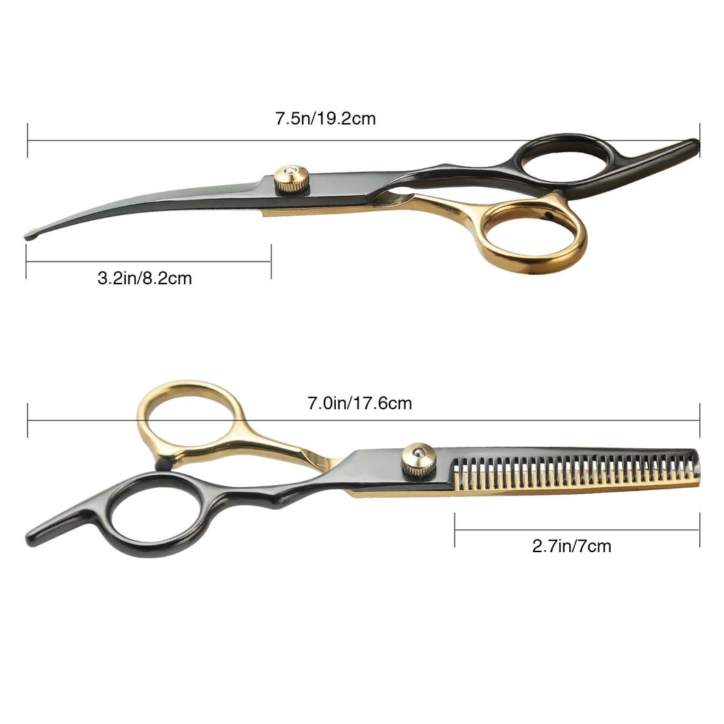 The AeroTrim™ Professional Pet Grooming Scissors — Stainless Steel Hair Shears
