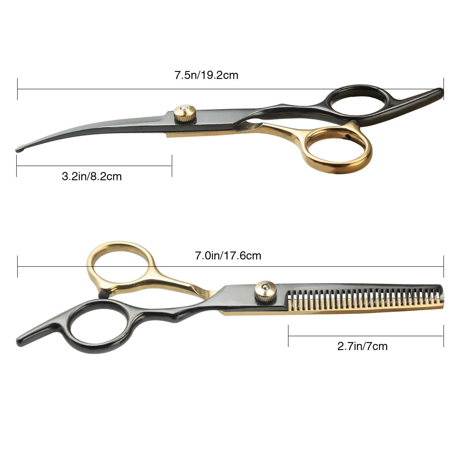 The AeroTrim™ Professional Pet Grooming Scissors — Stainless Steel Hair Shears