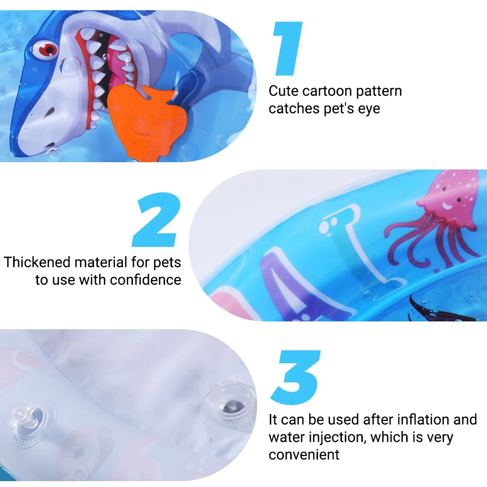 The AeroSplash™ Inflatable Sensory Water Play Mat | Cooling Summer Fun for Cats & Dogs