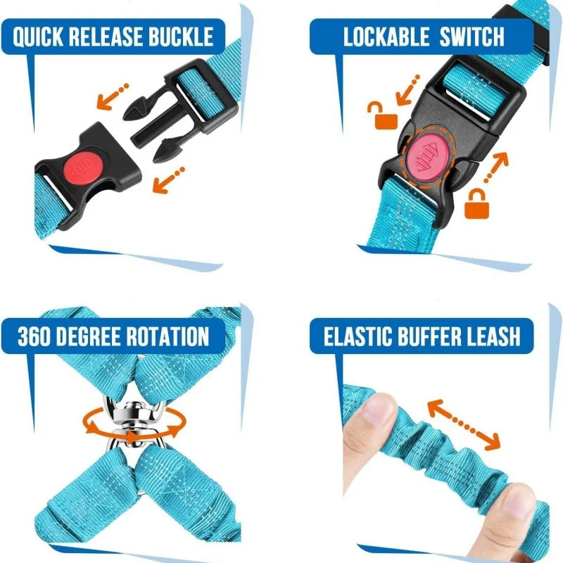 The AeroBelt™ Dual Dog Car Safety Harness