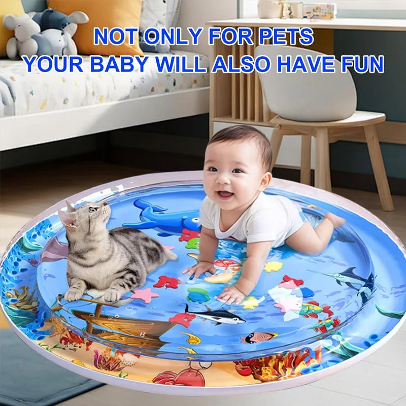 The AeroSplash™ Sea Ocean Sensory Water Cooling Mat | Cats & Dogs