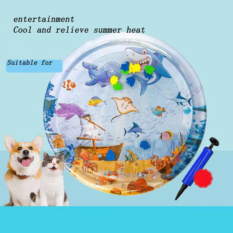 Summer Pet Inflatable Water-filled Mat Thickened And Durable Pet Breathable Water Mat To Cool Down And Cool Down Pet Supplies
