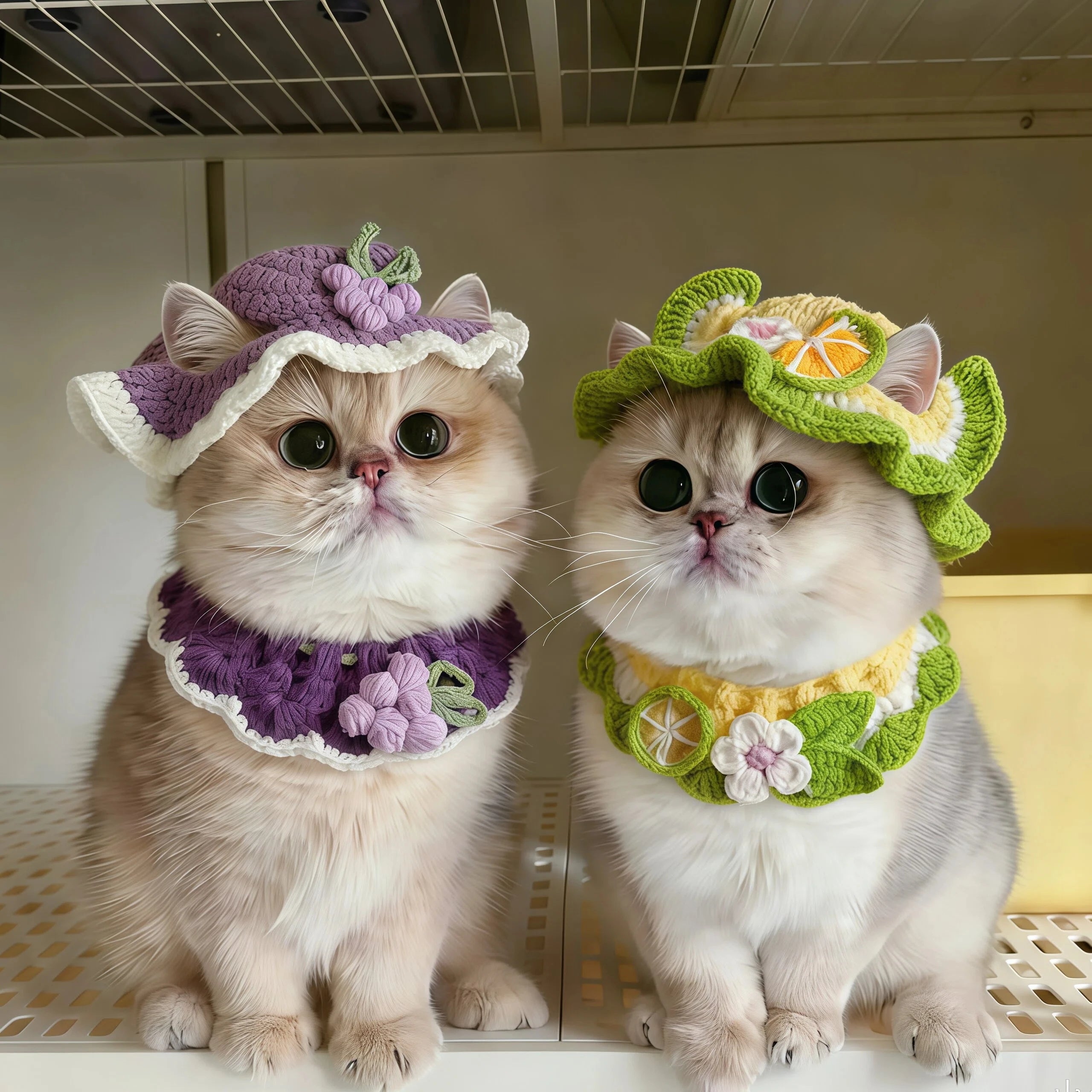The AeroKnit™ Handmade Cat Hat & Scarf Cosplay Set