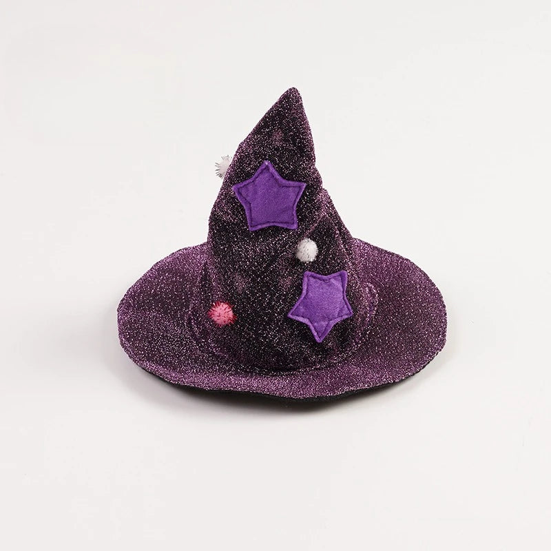 The AeroWitch™ Halloween Witch Costume — Purple Cloak & Magic Hat for Dogs & Cats