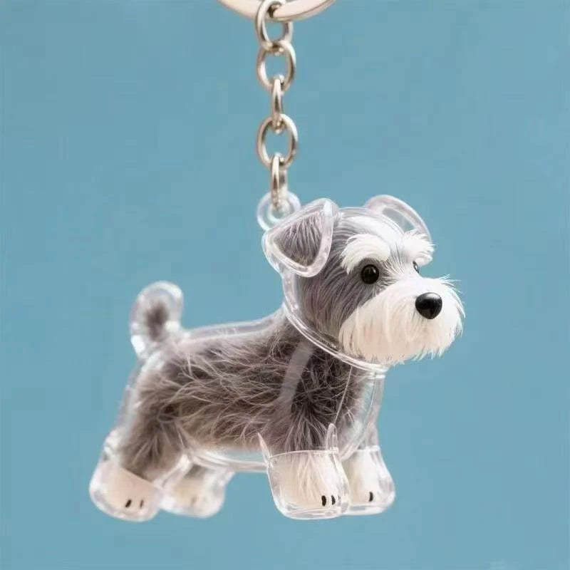 The PawVault™ Dog Hair Keepsake Clear Capsule Pendant — Pet Memorial Keychain