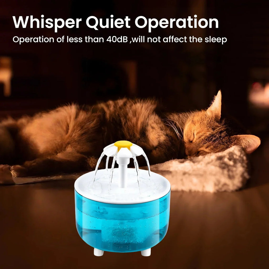The AeroSip™ 1.2L/ 40.58 oz -  USB Pet Water Fountain — Includes 4 Free Filters
