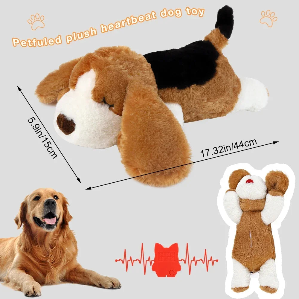 The AeroCalm™ Heartbeat Comfort Plush Dog Toy | Anxiety & Separation Relief