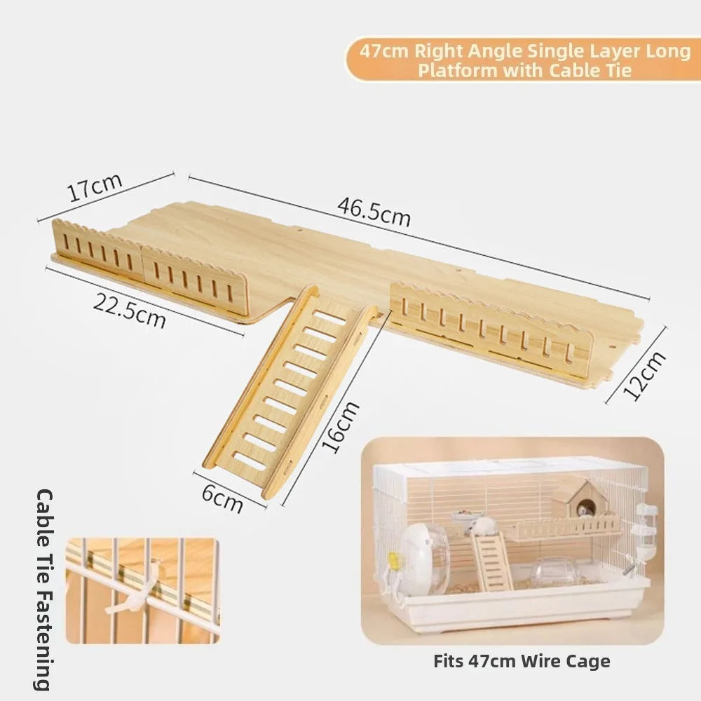 The AeroClimb™ Wooden Hamster Climbing Platform | 6 Styles