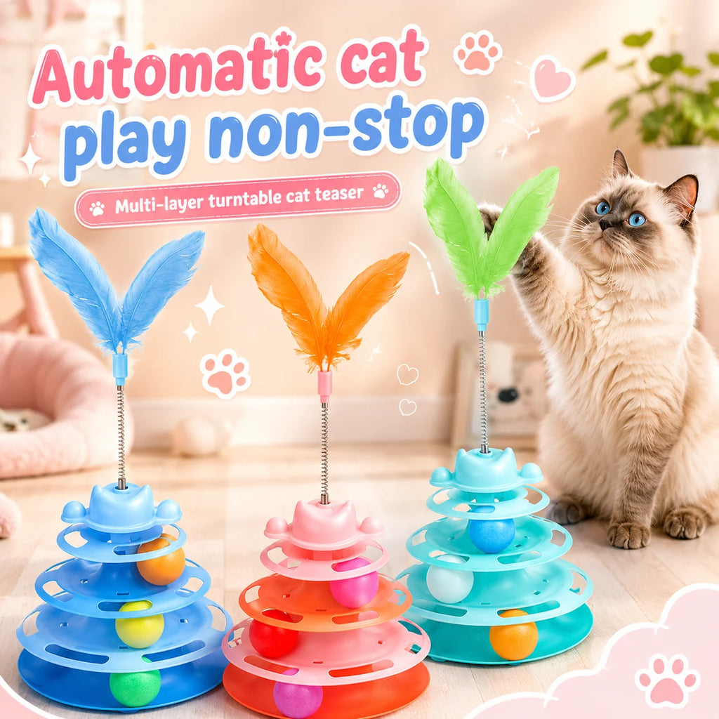 The AeroTrack™ 4-Layer Interactive Cat Toy