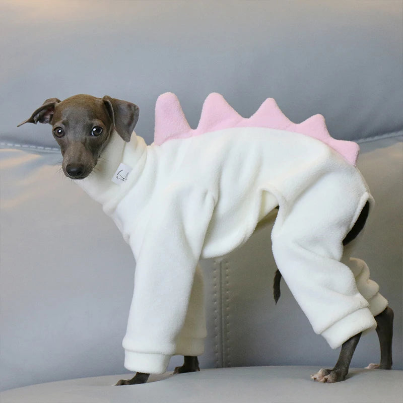 The AeroRex™ Greyhound, Italian Greyhound, Whippet & Afghan Hound Dinosaur Turtleneck Coat